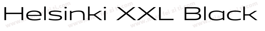 Helsinki XXL Black Regular字体转换